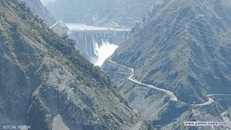 تدفق المياه نحو باكستان بعد فتح الهند سد باغليهار